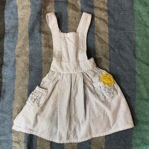 Sophie & Sam 2t blue seersucker pinafore dress